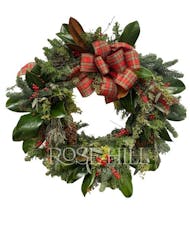 Fresh Evergreen Wreath with Mixed Succulents
