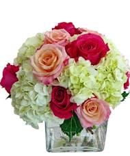 Hydrangea and Roses Cluster