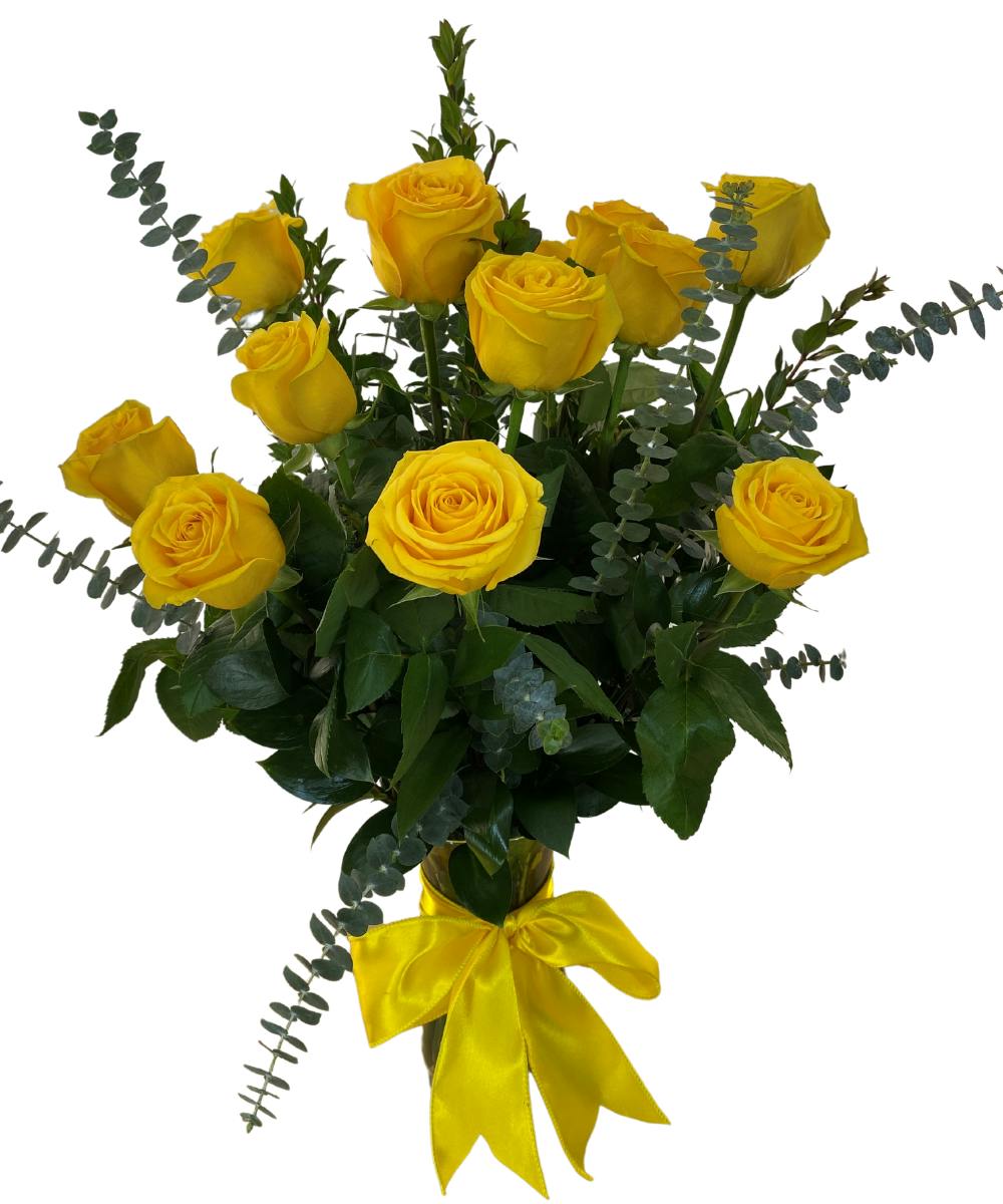 Dozen Yellow Roses Rose Hill Flowers Nashville