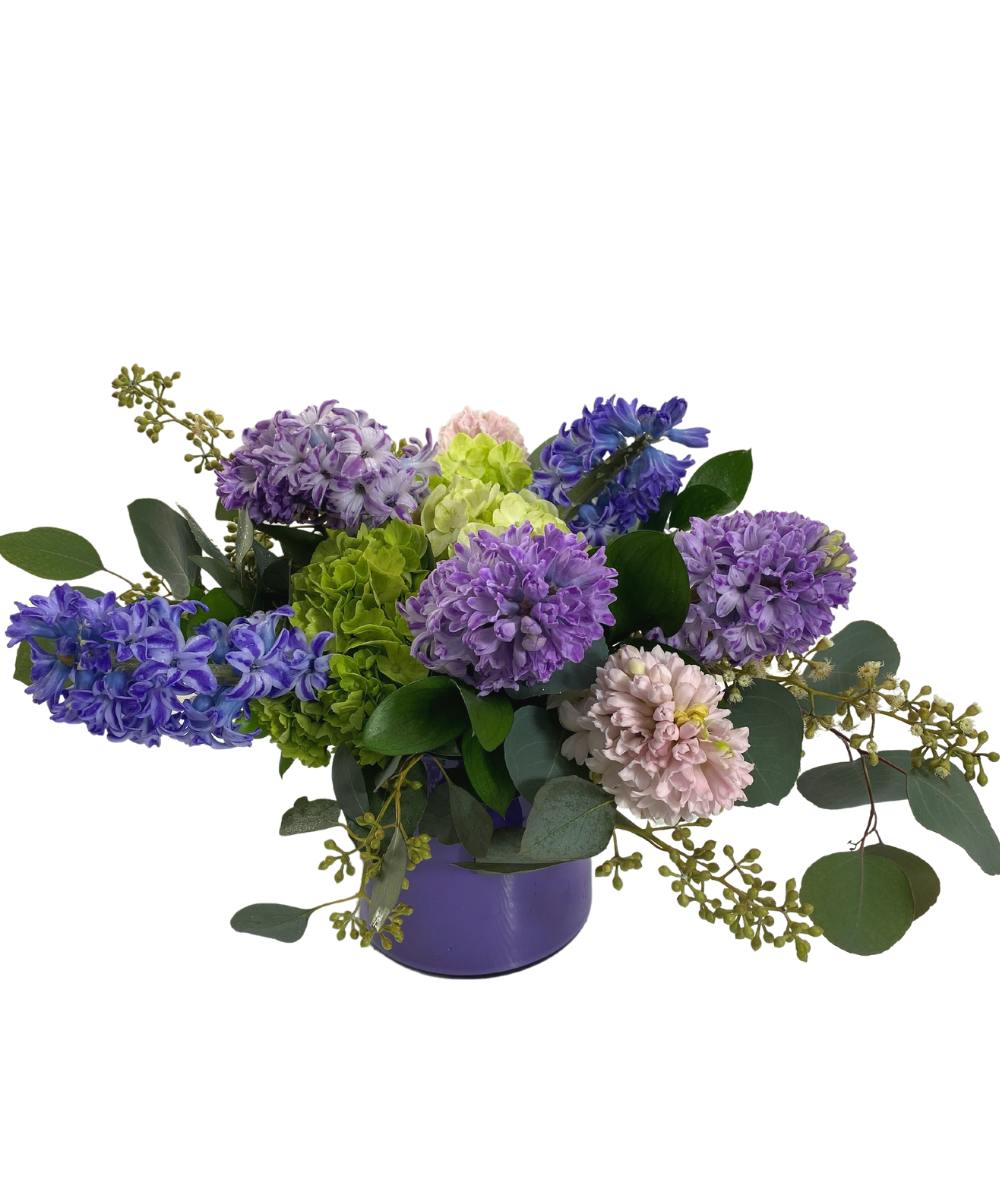 Gypsy Queen Hyacinth Arrangement Rose Hill Flowers Nashville