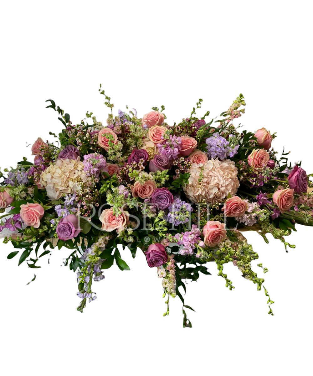 Soft & Elegant Casket Spray Rose Hill Flowers Nashville