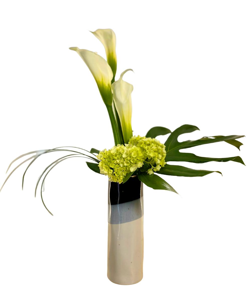 Contemporary Calla Arrangement Rose Hill Flowers