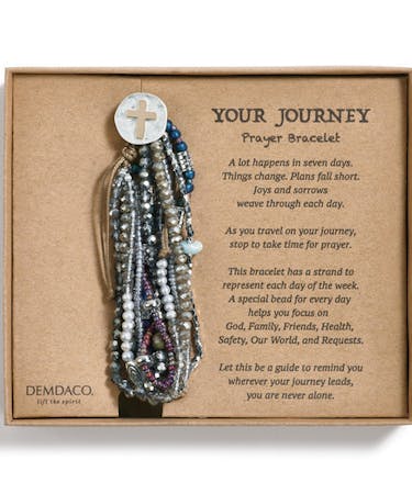 Your Journey Prayer Bracelet in Gray